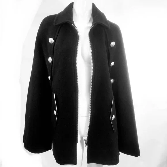 See by Chloe Wool Cape Coat  Goth -  AS IS - Picture 3 of 16